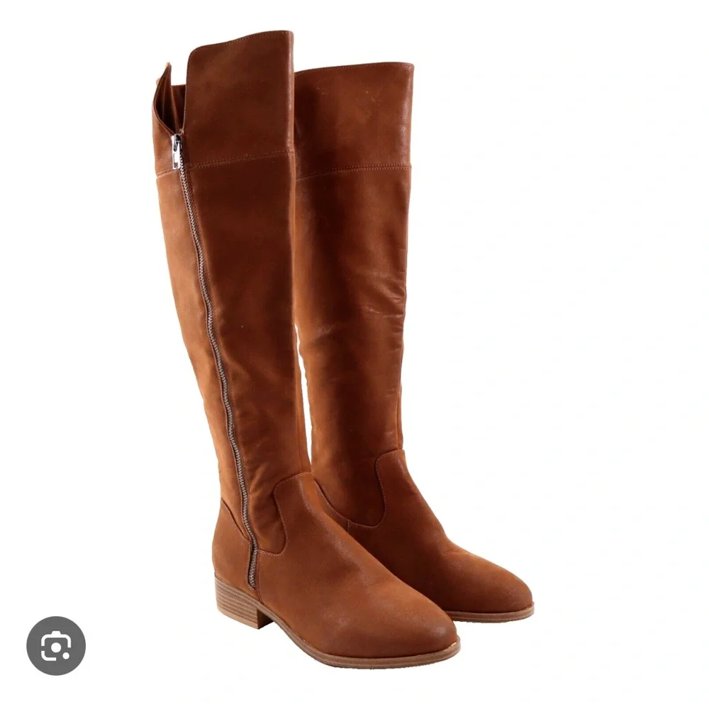 New‎ MIA Women’s Caryson Brown Over The Knee Boots Round Toe Regular Calf Width